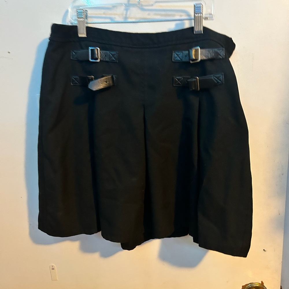 Black buckled skater skirt size large